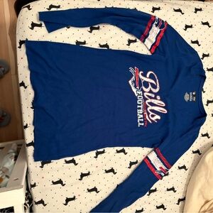 Blue Bills Football Long Sleeve Shirt